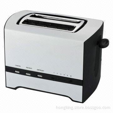 Toaster with 2 Slices and Stainless Steel Housing, Grill